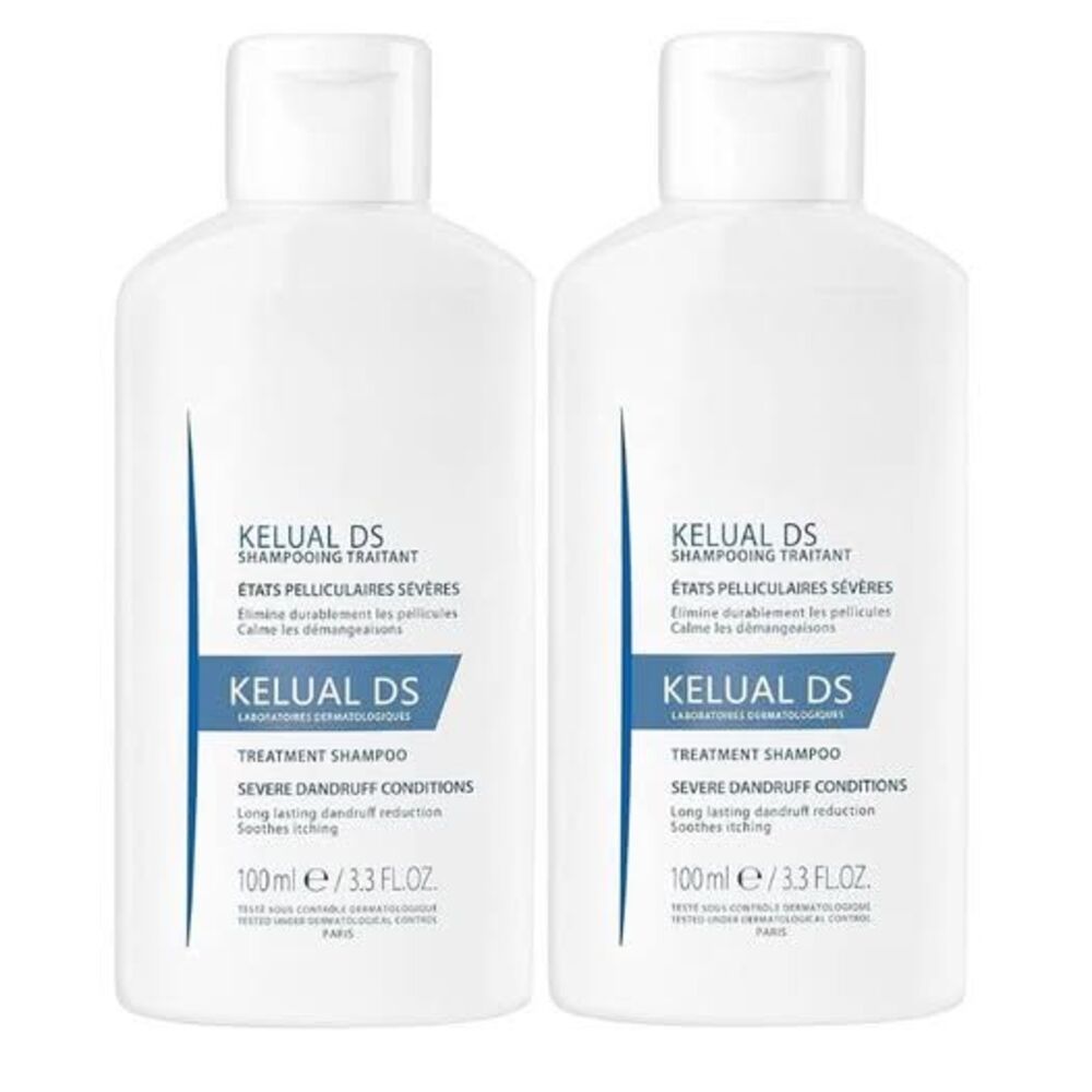 Ducray Kelual DS Anti-Dandruff Treatment Shampoo 2 Pack – Travel Size